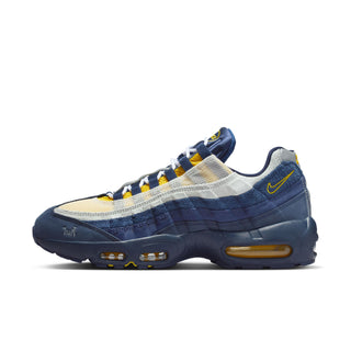 Nike SB Air Max 95 x Eric Koston Obsidian Speed Yellow with leather upper, visible Air cushioning, and signature skate detailing.
