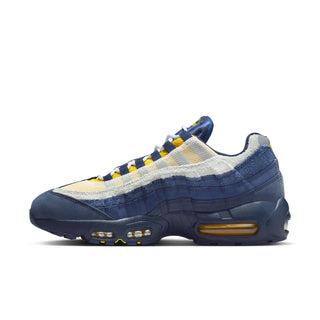 Nike SB Air Max 95 x Eric Koston Obsidian Speed Yellow with leather upper, visible Air cushioning, and signature skate detailing.