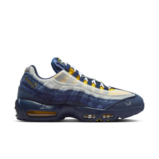 Nike SB Air Max 95 x Eric Koston Obsidian Speed Yellow with leather upper, visible Air cushioning, and signature skate detailing.