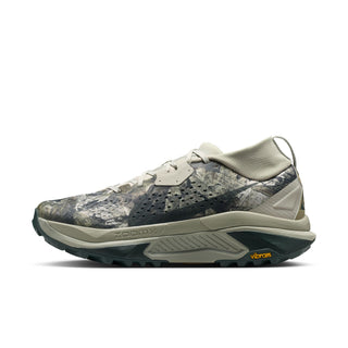 Nike ACG Zegama Trail in Spruce Fog/Black Spruce — ZoomX foam midsole, Vibram® MegaGrip outsole, roomier toe box, lightweight mesh upper for rugged trail running