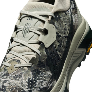Nike ACG Zegama Trail in Spruce Fog/Black Spruce — ZoomX foam midsole, Vibram® MegaGrip outsole, roomier toe box, lightweight mesh upper for rugged trail running