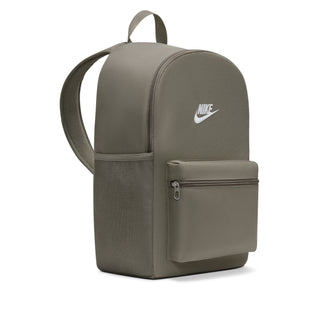Nike SB Heritage Backpack in Light Army with embroidered logo and organized storage compartments.