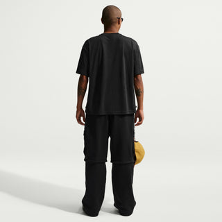Nike SB Ishod Wair Cargo Pants in Black, heavyweight fleece, zip-off legs, web belt, cargo pockets.