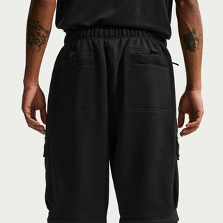 Nike SB Ishod Wair Cargo Pants in Black, heavyweight fleece, zip-off legs, web belt, cargo pockets.