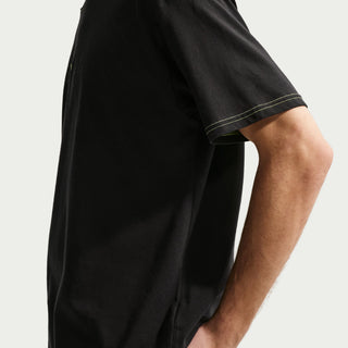 Nike SB Ishod Wair Loose Fit Skate Tee in Black, midweight cotton, roomy fit, ribbed collar.