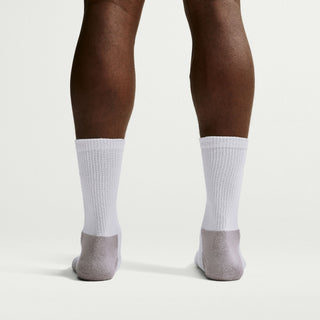 Nike ACG Everyday Elevated Crew Socks in Photon Dust/College Grey with ribbed cuffs, grey heel and toe panels, and a black ACG logo