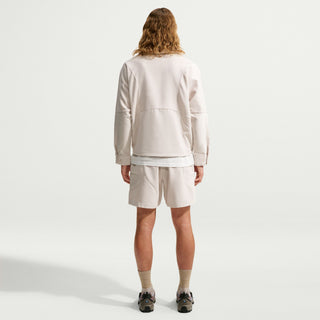 Nike ACG Dolomiti Corduroy Shorts in Lt Orewood Brown/Cinnamon — Dolomite-inspired corduroy with water-repellent finish, elastic waistband with belt, zip and snap closure, embroidered ACG and Swoosh logo