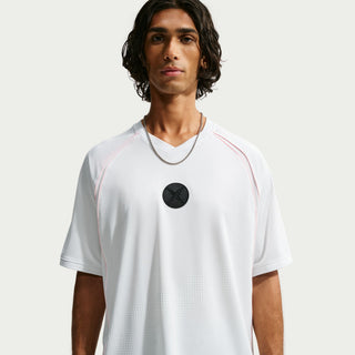 "Nike SB Yuto Horigome Short-Sleeve Skate Jersey — Yuto family crest logo front and center, lightweight moisture-wicking fabric, roomy breathable fit"