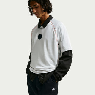 "Nike SB Yuto Horigome Short-Sleeve Skate Jersey — Yuto family crest logo front and center, lightweight moisture-wicking fabric, roomy breathable fit"