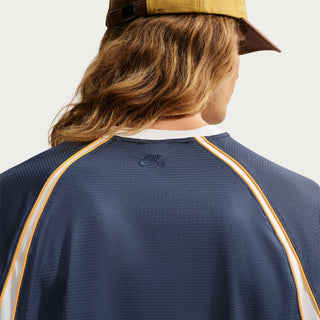 "Nike SB Yuto Horigome Short-Sleeve Skate Jersey — Yuto family crest logo front and center, lightweight moisture-wicking fabric, roomy breathable fit"