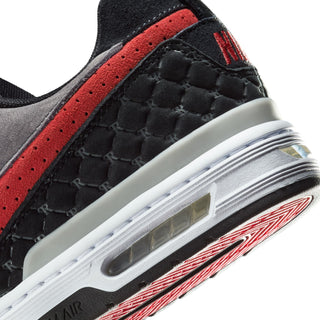 Nike SB Paul Rodriguez Zoom Air Low skate shoes in premium leather, black and white design, durable cupsole, rubber outsole.