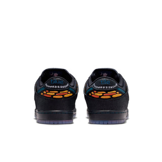 Nike SB x Bluetile Dunk Low Pro with butterfly graphics, suede overlays, and custom Swoosh detailing.
