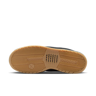 Nike SB Paul Rodriguez Zoom Air Low skate shoes in Black/Black, leather upper with quilted panels, rounded toebox cupsole construction, Air Zoom cushioning with impact plate, gum rubber outsole, inspired by original 2005 Paul Rodriguez signature silhouette