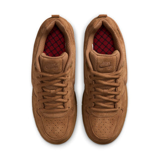 Nike SB Paul Rodriguez Zoom Air Low in Lt British Tan/Lt British Tan — P-Rod signature cupsole skate shoe with premium leather upper, Air Zoom cushioning, semi-translucent outsole with impact plate