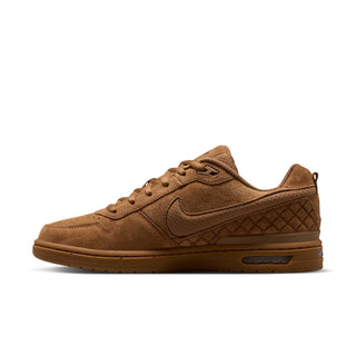 Nike SB Paul Rodriguez Zoom Air Low in Lt British Tan/Lt British Tan — P-Rod signature cupsole skate shoe with premium leather upper, Air Zoom cushioning, semi-translucent outsole with impact plate