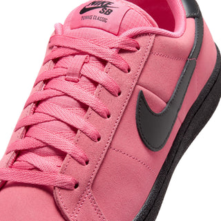 Nike SB Zoom Tennis Classic in Hyper Pink with black Swoosh and black rubber sole.