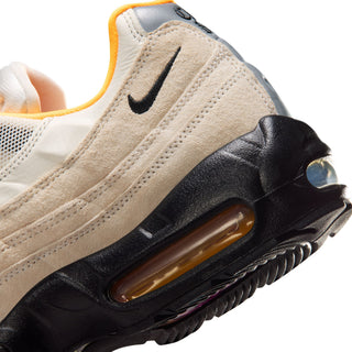 Nike SB Air Max 95 Club 58 in Sail with Laser Orange accents and layered leather and mesh upper.