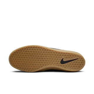 Nike SB Force 58 Skate Shoes in Medium Olive/Black — canvas and suede low-top with cupsole durability, tri-star grip sole, and heritage basketball-inspired perforated toe design.

