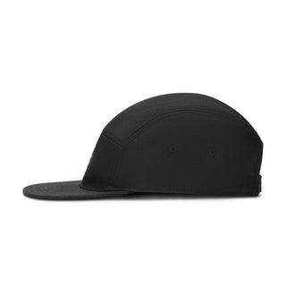 Nike SB Unstructured Skate Cap in Black — heavyweight 100% cotton, 5-panel design, adjustable webbed strap, embroidered eyelets, low-profile athletic fit