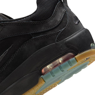 Nike SB Air Max Ishod skate shoes in Black/Black colorway with exposed Nike Air and herringbone outsole pattern