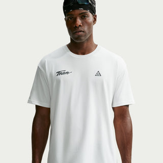 Nike ACG Men's Dri-FIT Tee in Summit White — heavyweight loose-fit outdoor t-shirt with sweat-wicking fabric
