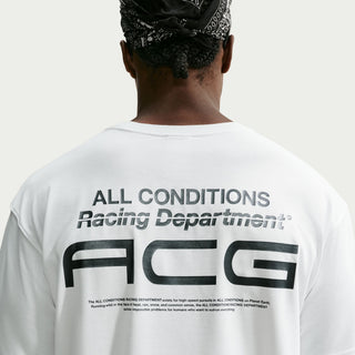 Nike ACG Men's Dri-FIT Tee in Summit White — heavyweight loose-fit outdoor t-shirt with sweat-wicking fabric