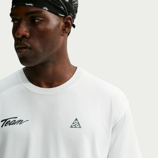Nike ACG Men's Dri-FIT Tee in Summit White — heavyweight loose-fit outdoor t-shirt with sweat-wicking fabric