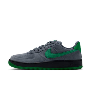 Nike SB Air Force 1 SE Nocturnal skate shoes in Cool Grey with Court Green branding and insoles, grey laces, and perforated toe boxes.