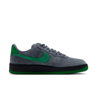 Nike SB Air Force 1 SE Nocturnal skate shoes in Cool Grey with Court Green branding and insoles, grey laces, and perforated toe boxes.