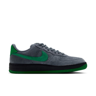 Nike SB Air Force 1 SE Nocturnal skate shoes in Cool Grey with Court Green branding and insoles, grey laces, and perforated toe boxes.