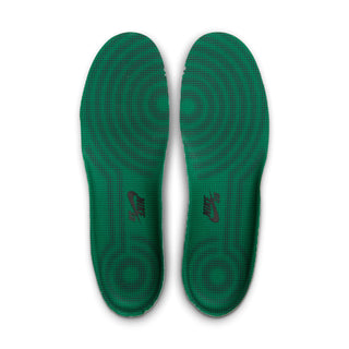 Nike SB Air Force 1 SE Nocturnal skate shoes in Cool Grey with Court Green branding and insoles, grey laces, and perforated toe boxes.