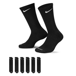 White Nike SB crew socks six pack with cushioned sole and ribbed support