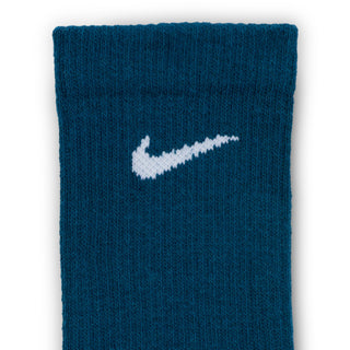 Nike Everyday Plus Cushioned Crew Socks six-pack in multi color with Dri-FIT fabric, cushioning, and supportive arch band.