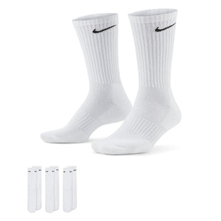 White Nike SB crew socks six pack with cushioned sole and ribbed support