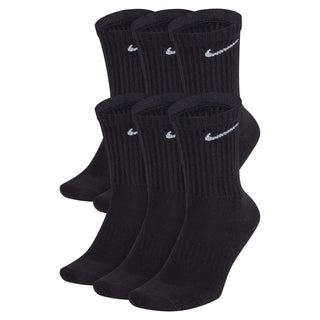 White Nike SB crew socks six pack with cushioned sole and ribbed support