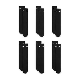 White Nike SB crew socks six pack with cushioned sole and ribbed support