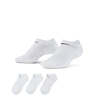 Nike SB Everyday Cushioned No-Show Training Socks 3-Pack with Dri-FIT technology, thick terry sole, and ribbed arch band for comfort and support