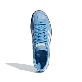 Blue Adidas sneaker on a white background