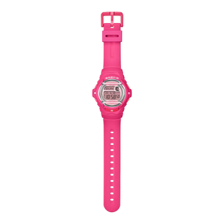 G-SHOCK BABY-G BG169KB-4B1 — compact round resin watch with glitter Y2K dial accents, 200m water resistance, world time, LED Super Illuminator backlight, and shock-resistant construction