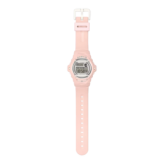 G-SHOCK BABY-G BG169KB-4 — compact round resin watch with glitter Y2K dial accents, 200m water resistance, world time, LED Super Illuminator backlight, and shock-resistant construction