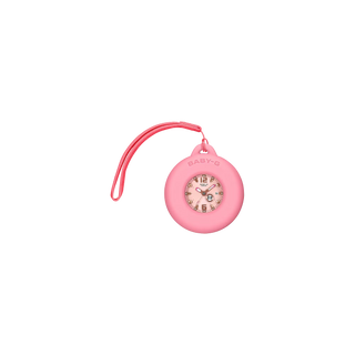 "G-Shock BABY-G+PLUS BGA15K-4A Convertible Watch — pastel matte finish, detachable charm in customizable silicone holder, shimmery dial with pop-inspired day display"