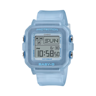 G-SHOCK BABY-G+ BGD10KG-2 Women's Watch in Blue — shock resistant, 200M water resistant digital watch with world time, stopwatch, countdown timer, 5 alarms, and auto LED backlight