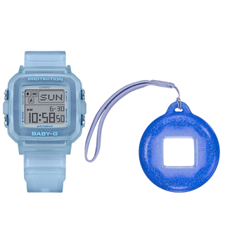 G-SHOCK BABY-G+ BGD10KG-2 Women's Watch in Blue — shock resistant, 200M water resistant digital watch with world time, stopwatch, countdown timer, 5 alarms, and auto LED backlight
