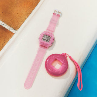 G-SHOCK BABY-G+ BGD10KG-4 Women's Watch in Pink — shock resistant, 200M water resistant digital watch with world time, stopwatch, countdown timer, 5 alarms, and auto LED backlight