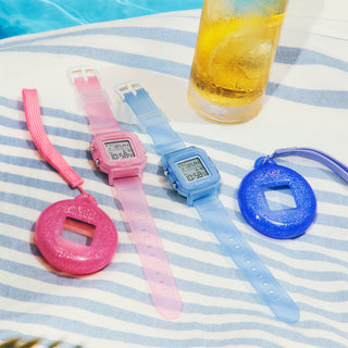 G-SHOCK BABY-G+ BGD10KG-2 Women's Watch in Blue — shock resistant, 200M water resistant digital watch with world time, stopwatch, countdown timer, 5 alarms, and auto LED backlight