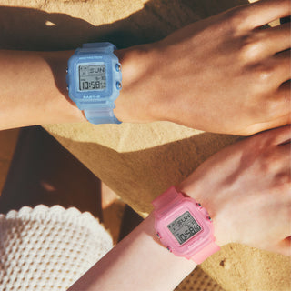 G-SHOCK BABY-G+ BGD10KG-2 Women's Watch in Blue — shock resistant, 200M water resistant digital watch with world time, stopwatch, countdown timer, 5 alarms, and auto LED backlight