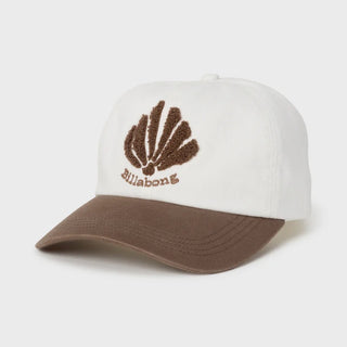 Billabong Dad Cap Hat Brown Stone with cotton twill, low unstructured crown, curved bill, and subtle embroidered logo.