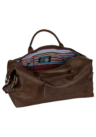 Nixon Desperado Duffle II in Brown/Black - Quality leather travel duffle bag.