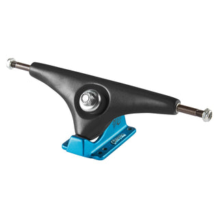 Gullwing 9.0 inch Charger truck in Black and Blue with 50 degree baseplate angle and reverse geometry
