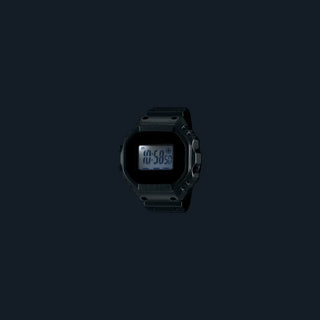 Casio CRW001-1 50th Anniversary Ring Watch with digital display, metal case, dual time, stopwatch, and adjustable sizing.